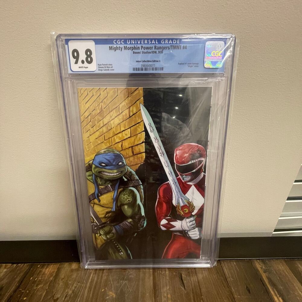 Mighty Morphin Power Rangers / TMNT #4 Jolzar Collectibles Edition CGC 9.8